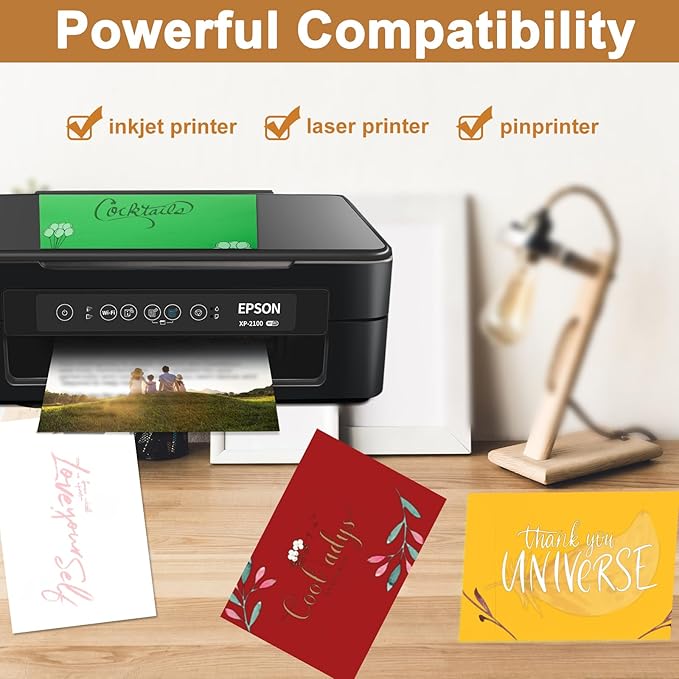 Silunkia 40 Sheets Yellow Cardstock 8.5 x 11 Crafts Paper, 200gsm/75lb Heavyweight Card Stock Printer Paper for DIY Cards Making, Certificates, Wedding Invitations, Menus, Birthday Decorations, School