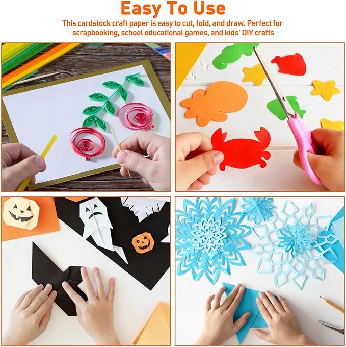 MAXECHO 12" X 12" Colored Cardstock Bulk 150 Assorted Sheets in 30 Colors Construction Paper Card Stock Printer Paper for DIY Crafts, Kids School Supplies, Cricut, 180 GSM