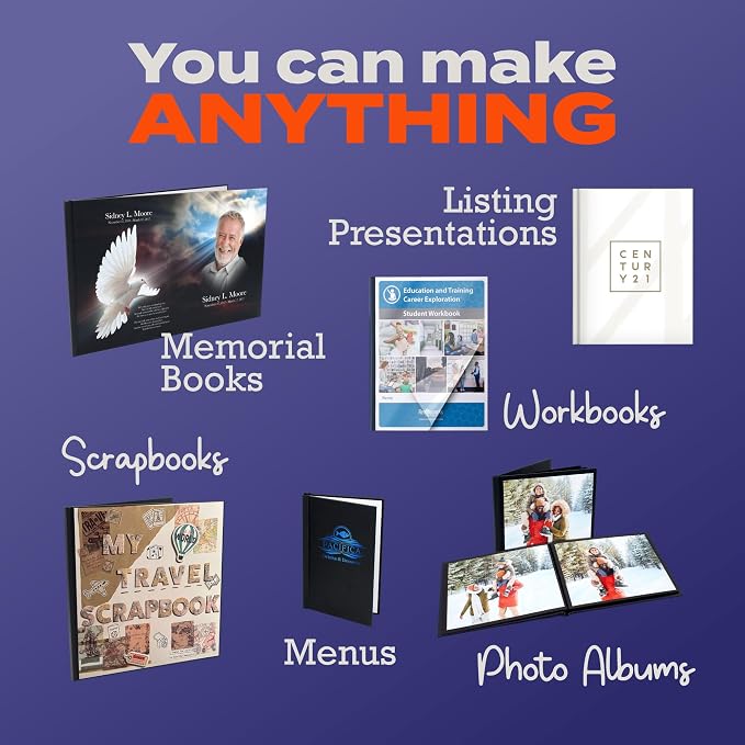 Unibind60 Pro Thermal Binding Machine Plus 10 Hardcovers for Offices & Pitch Decks | No Warm-Up Needed | Fast and Easy Binding with a Professional Finish