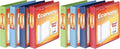 Cardinal 3 Ring Binders, Round Rings, Holds 350 Sheets, ClearVue Presentation View, Non-Stick, Assorted Colors (79550), 1.5 Inch, (Pack of 8)
