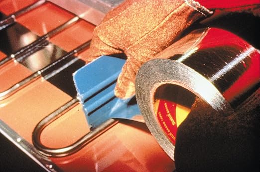 3M Aluminum Foil Tape 425, Silver, 3 1/2 in x 60 yd, 4.6 mil, 1 Roll