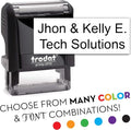 Trodat 4910 Return Address Stamp - Custom Text Stamp - Choose from Many Fonts & Colors!