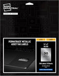 Avery Metallic Asset Tag Labels, 3/4 x 2, Laser Printable Tags, 240 Waterproof Labels (61524)