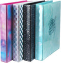 Yoobi 1 Inch 3-Ring Binders, 2 Pockets, PVC-Free, 220 Sheets, 4-Pack | 3-Ring, Round D Rings, 2 Interior Pockets, PVC-Free Material, Durable Plastic Cover, 120–500 Sheets, 4-Pack