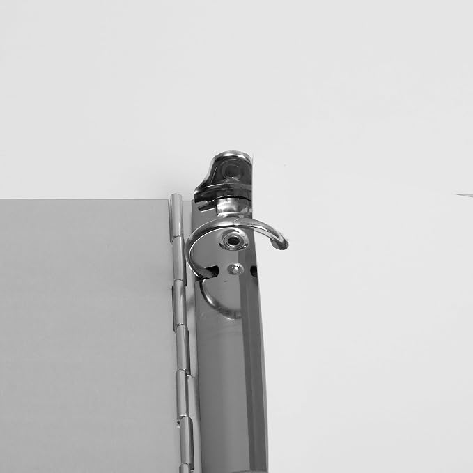 JAM PAPER Aluminium 1 inch Binders - Silver 3 Ring Aluminum Binder - Sold Individually