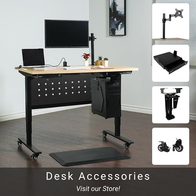 PROGRESSIVE AUTOMATIONS Under Desk Cable Tray Organizer - Black (DO-06-Black)