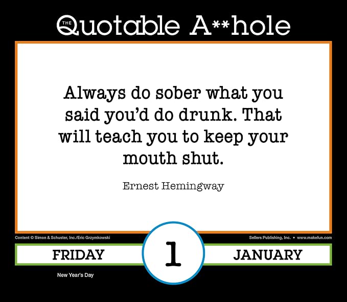 The Quotable A*Hole 2027 Daily Desk Calendar: Boxed Page-a-Day Humor Calendar with Day-to-Day Bitter Barbs, Cutting Comments & Caustic Comebacks