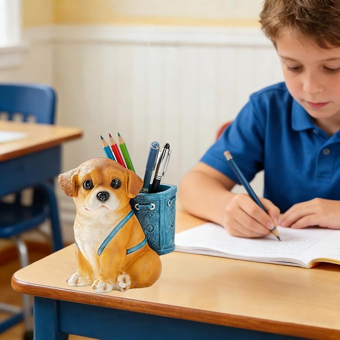 Labrador Retriever Gifts for Women Men, Pen Holder for Desk Cute, Funny Dog Pen Holder Desk Pen Organizer for Home Office School Decoration