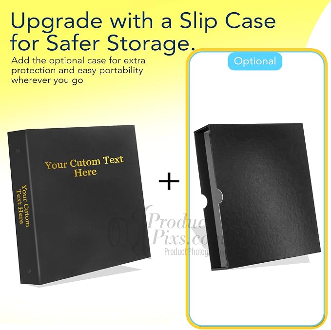 Personalized Custom Binder with Custom Tabs – 3-Ring Portfolio, 4/5/6 Cut Tab Options, Durable Organizer for Office, School, or Home