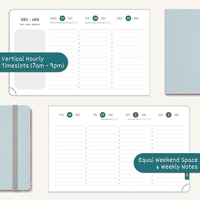 BEZEND 2027 Planner Weekly and Monthly, Daily Calendar Book (9"x5.5")