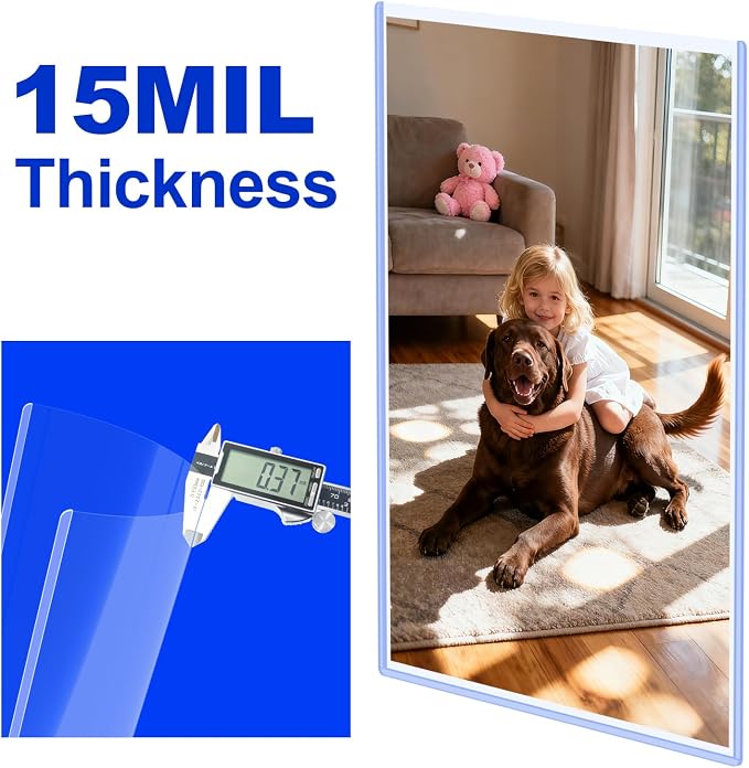 25 Pack 8.5"x11" Document Toploaders - Rigid Hard Sleeves Page Protectors | Protect Certificates, Photos, Artwork and Prints with Rigid Clear Holders, Keeps Documents Flat, Clean and Safe from Damage