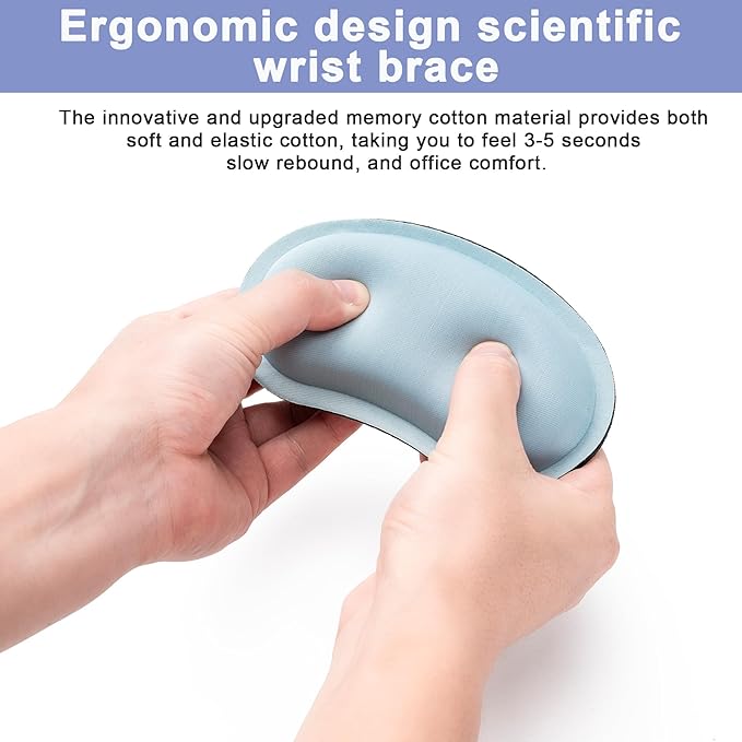 Hoewina Keyboard Wrist Rest,Ergonomic Wrist Rest,Superfine Fabric and Gel Memory Foam Wrist Pad for Computer Keyboard for Easy Typing & Pain Relief, Suitable for Office, Family, Outdoor