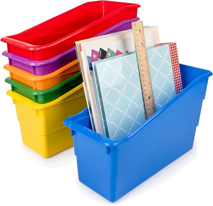 Really Good Stuff Durable Book and Binder Holder, 6-Pack, Group Color