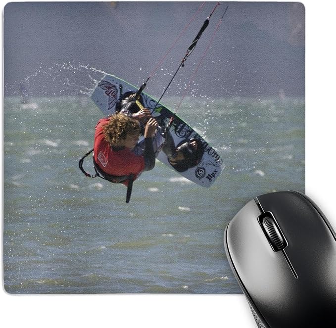 3D Rose "California San Francisco Kiteboarding CompetitionUs05 Bja0225Jaynes Gallery" Matte Finish Mouse Pad - 8 x 8" - mp_88205_1