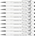 Qingxily Custom Pens Bulk - Up to 300 Personalized Stylus Ballpoint Pens With Free Engraving - Customized With Your Name, Text, Message for Business, Graduation, Anniversaries - Colorful 96 Pcs