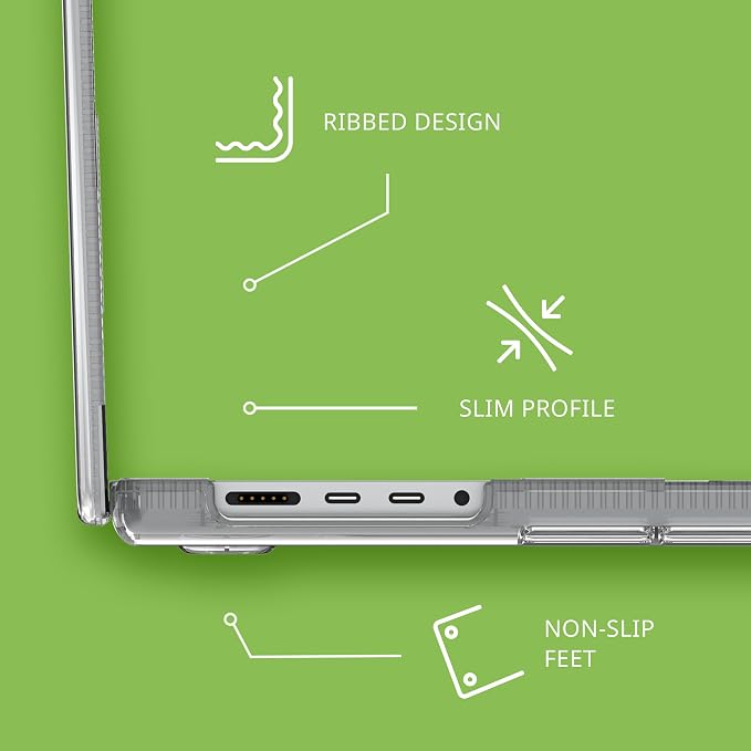 Tech21 Evo Hardshell for MacBook Pro 16" (2021-2023) - Clear