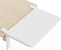 Desk Extender, 15-inch Clamp-On Desk Shelf, Height-Adjustable Desktop Shelf Organizer for Monitors Office and Gaming Accessories, Arm Support Table Extension, 44lbs Heavy Duty, White