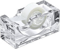 Amazing Abby - Tanya - Acrylic Tape Dispenser (1-Pack), Plastic Label Roll Holder, Clear Sticker Organizer, Perfect Office Desktop Storage Solution for Tapes, Labels, Stickers, and More