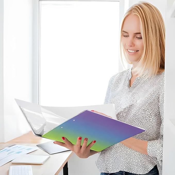3-Rings Binders 1.5 in Notebook Binders with Clipboard 1/2 Pack of Binders School Binder Hardcover 1378921214