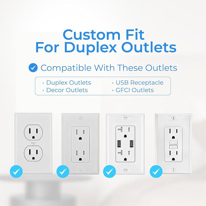 Surge Protector Outlet Extender, 6 Outlets & 4 USB Ports with Fast Charging Type C PD 20W, Night Light, 3-Sided Power Strip, Multi Plug Wall Charger for Home, Office, Travel, Cruise Ship