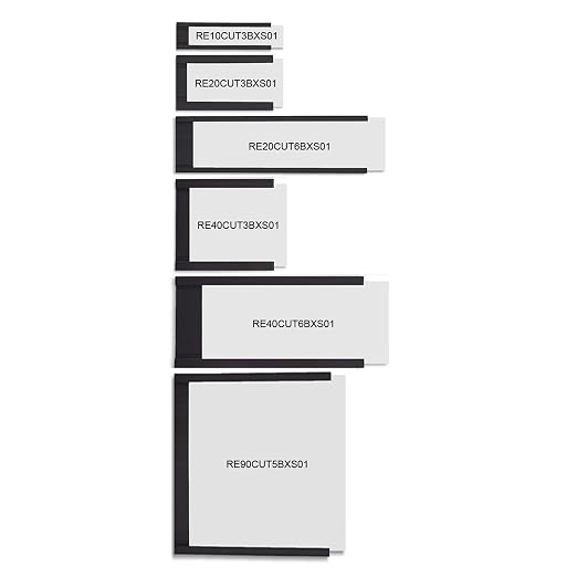 Master Magnetics Heavy-Duty Magnetic Labels - Magnetic Label Holders for a Metal File Cabinet, Shelf, Whiteboard - Fits Signs and Tags - 3" L x 1" H - Includes 35 Perforated Cards - 25-Pack