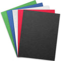 Binditek 13 Mil Paper Binding Covers, 8.5 x11 Inches, Multi Colors,100 Pack | Grain-Texture, 8.5" x 11" Letter Size, 250 GSM, 90 lb, Square Corners, Unpunched, for Business, School Projects