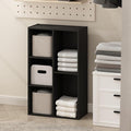Furinno Reed Closet Organizers and Storage, 5-Cube Reversible Closet Shelves, Closet Organization Shelf, 9.4 x 19.5 x 31.5, for Bedroom, Closet, Blackwood