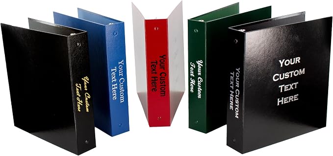 Personalized Custom Binder with Custom Tabs – 3-Ring Portfolio, 4/5/6 Cut Tab Options, Durable Organizer for Office, School, or Home