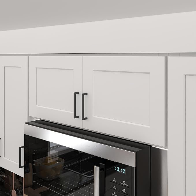 Furinno Shaker Wall Kitchen Cabinet 2-Doors, White | 12 D x 36 W x 15 H, Adjustable Hinges, Soft-Close Shaker-Style Door, Ready to Assemble, Plywood, for Pantry, Dining Room