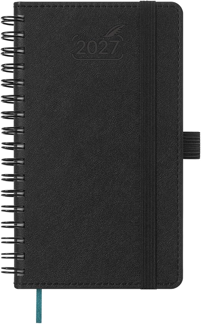BEZEND Pocket Calendar 2027, Weekly Monthly Planner for Purse (3.5" x 6")