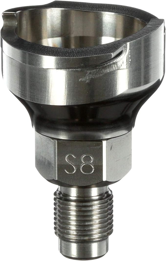 3M PPS 2.0 Spray Gun Adapter #S8, 26015, 12 mm Male, 1.0 mm Thread, 1 Pack | Connects Several Paint Gun Brands to PPS 2.0 Paint Spray System; 1 Pack