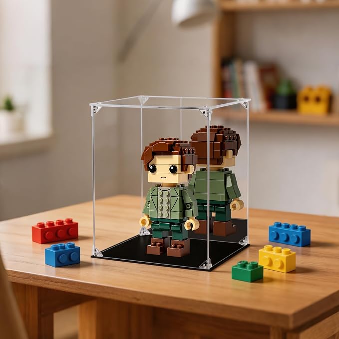 Display Case for Collectibles Assemble Clear Acrylic Box Alternative Glass Case for Display Action Figures Home Storage Organizing Toys (Internal dim 11.5X11.5X15 inch)