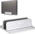 JARLINK Vertical Laptop Stand, Adjustable Aluminum Desktop Holder, Silver | Vertical Laptop Holder Fits up to 17.3" Notebooks, Space-saving Desktop Organizer for MacBook, Surface, Dell & Gaming Laptops