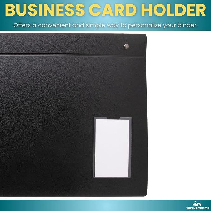 1InTheOffice Presentation Binder 8 1/2" x 11" Sheet Size, 2 Pack