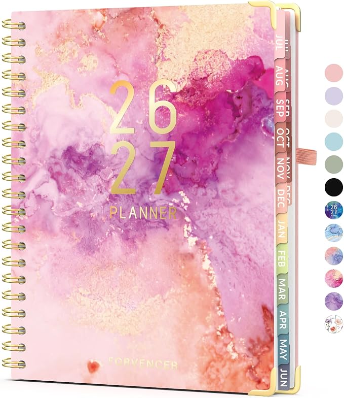 Jul 2026 - Dec 2027 Planner, Forvencer 18 Month Planner 2026-2027, 8.5"x11"