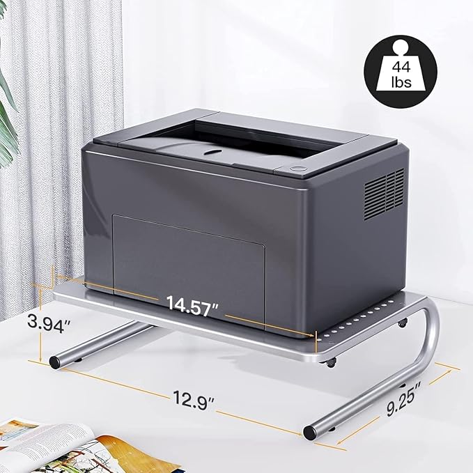 HUANUO Monitor & Laptop Stand - Metal Vented Riser for Screen, Laptops, Printers - Home & Office