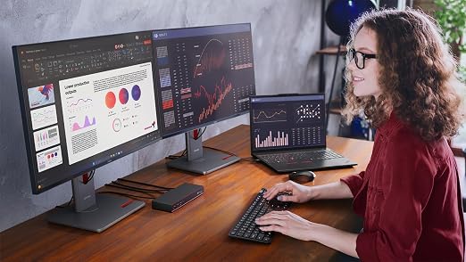 Lenovo ThinkPad Thunderbolt 5 Smart Dock 7500, 120Gbps Data Transfer, 180W Power Delivery, Multiple Display Support, 2.5Gbps Ethernet, Black