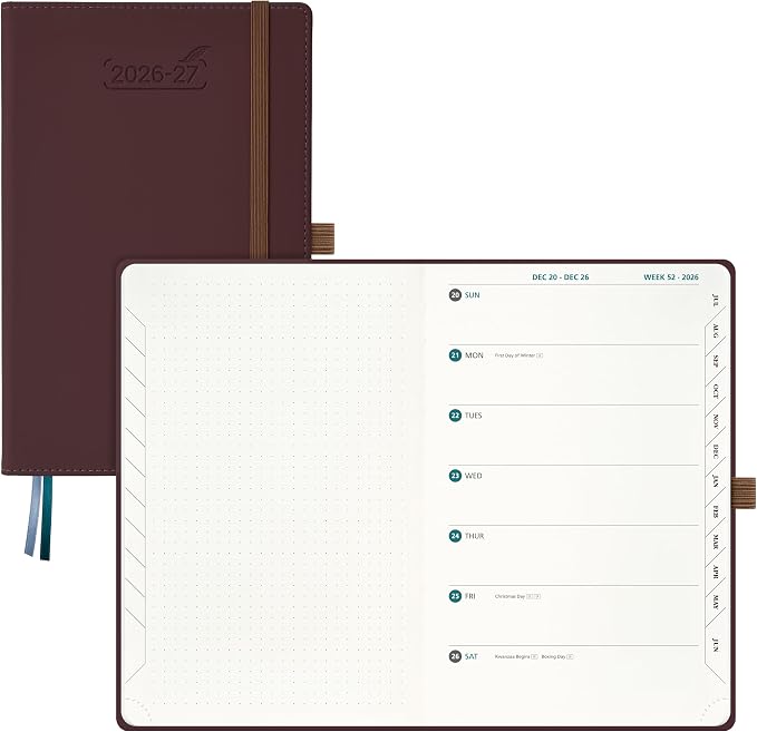 BEZEND 2026 2027 Planner Weekly Monthly (A5 5.5"x8.5") Dot-Grid Journal