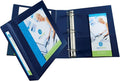 Avery Heavy-Duty View 3 Ring Binder, 2" EZD Rings, 1 NVY Blue Binder | For Heavy School, Home and Office Use, Reinforced Vinyl Cover, EZD Locking Rings Open With One Touch, Title Page Frame