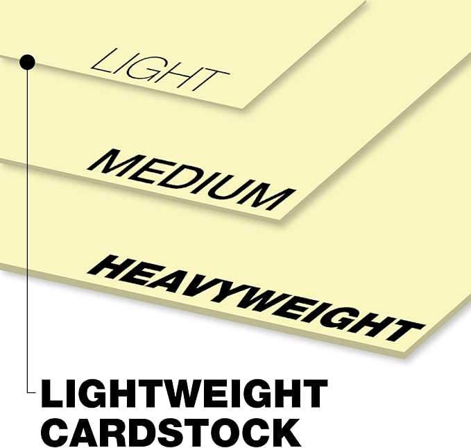 Springhill 11” x 17” Canary Yellow Colored Cardstock Paper, 67lb Vellum Bristol, 147gsm, 250 Sheets (1 Ream) – Premium Lightweight Cardstock, Vellum Printer Paper with Textured Finish – 036004R