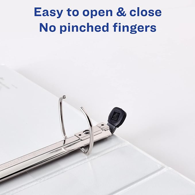 Avery Heavy-Duty Framed View 3-Ring Binder, 1.5" EZD Rings, 1 Navy Blue Binder (68059) (Pack of 2)