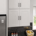 Furinno Shaker Wall Kitchen Cabinet 2-Doors, White | 12 D x 30 W x 24 H, Adjustable Hinges, Soft-Close Shaker-Style Door, Ready to Assemble, Plywood, for Pantry, Dining Room