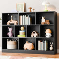Cozy Castle Black Bookshelf, 3-Tier Open Shelf Bookcase, 10 Cube Storage Organizer with Anti-Tilt Device for Bedroom, Living Room, 55.11" W x 11.61“D x 40.94“H