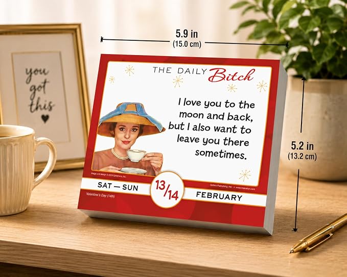 The Daily B 2027 Daily Desk Calendar: Boxed Page-a-Day Humor Calendar with Sarcastic Quotes, Bold Attitude & Snarky Sayings