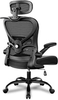Ergonomic Office Chair, Mesh Home Office Desk Chairs with 3D Headrest | Freepub Computer Gaming Chair whit Adjustable High Back Lumbar Support, Executive Swivel chairs, 350LBS Capacity, Black