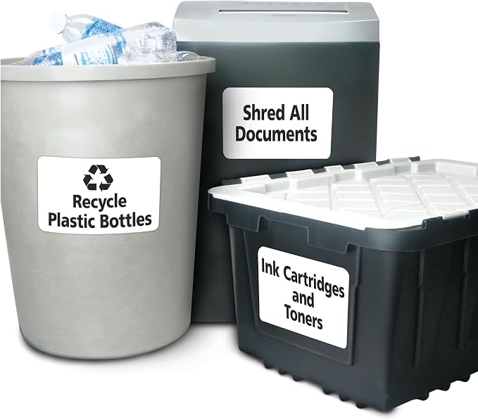 Avery Durable White Cover Up ID Labels for Laser Printers, 5" x 8.125", Pack of 100 (6579)