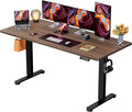 ErGear Height Adjustable Electric Standing Desk, 71 x 30 Inches Sit Stand up Desk, Memory Computer Home Office Desk, Dark Walnut