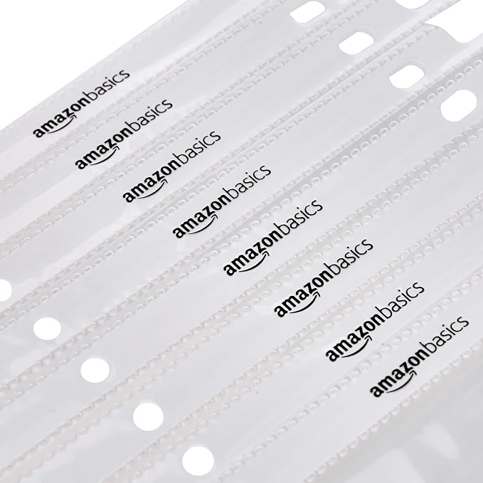 Amazon Basics Heavy Duty Sheet Protectors for 3 Ring Binder, Top Loading, Clear Plastic, 8.5 x 11 inch, 500-Pack