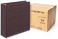 Carstens 3-Inch Heavy Duty 3-Ring Binder - Side Opening, Plum, Durable Plastic, Precision No-Gap Rings, Waterproof Cover, No Pockets, Holds 400 US Letter Sheets, BPA-Free, Made in USA (1711-3R)