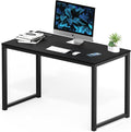 SHW 48-Inch Commercial-Grade Office Computer Desk, Black | 10-Year Limited Warranty